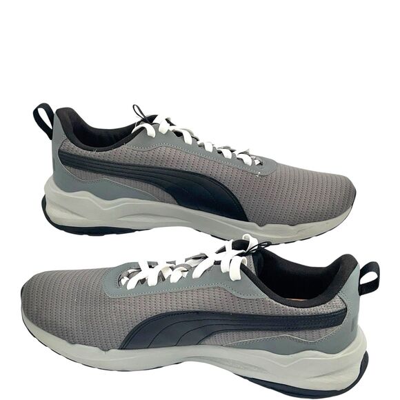 Puma Zip C Mens Size 12 Gray Black Athletic Running Walking Shoes Sneakers main image 7